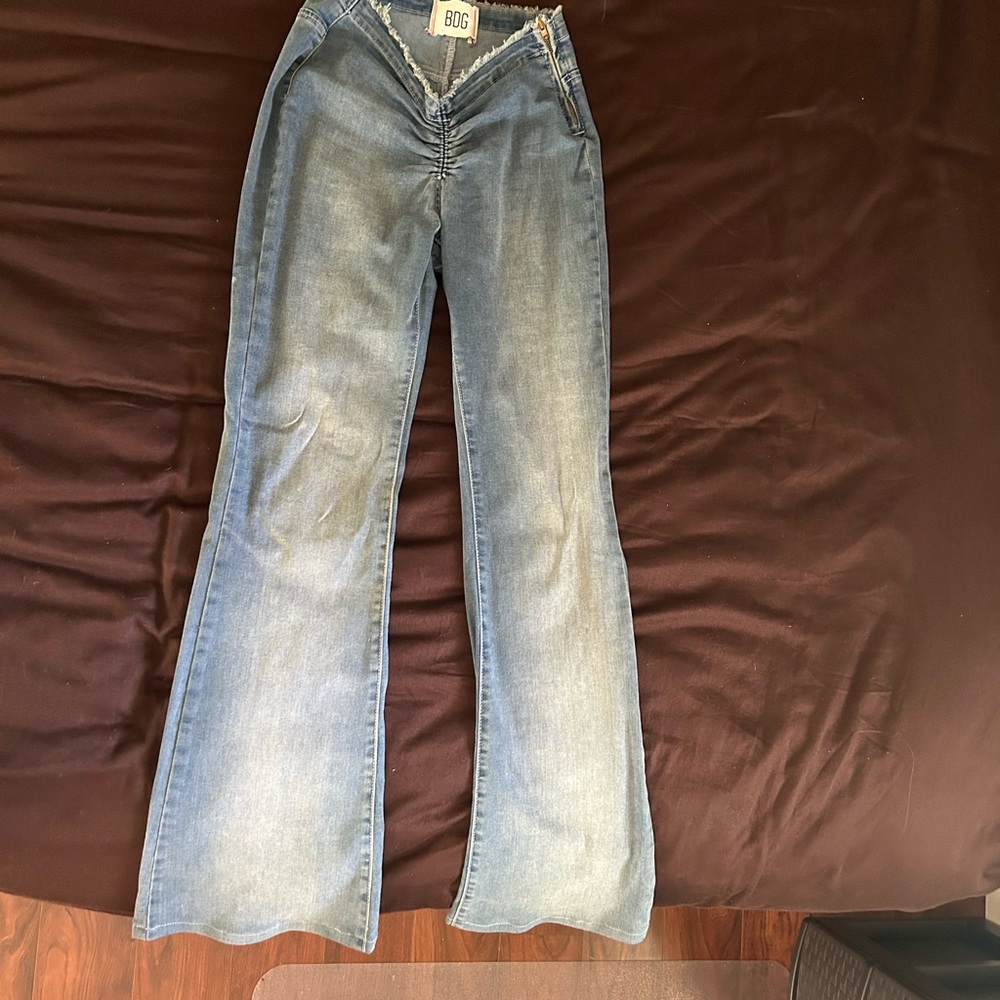 Urban outfitter flar sinched jeans